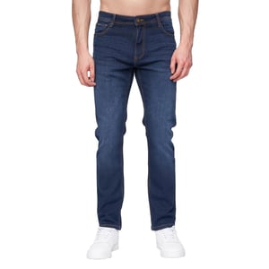 Henleys Heren Craze Comfort Rechte Jeans (Donkere wasbeurt)
