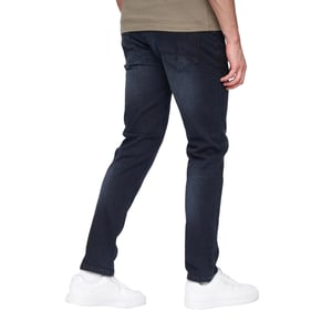 Henleys Heren Craze Comfort Rechte Jeans (Blauw Zwart)