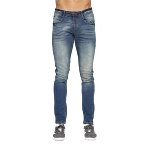 Duck and Cover Heren Tranfold Slim Jeans (Blauw getint)