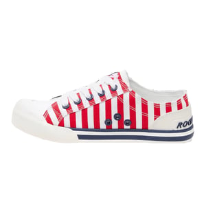 Rocket Dog Dames/Dames Jazzin Spangle Trainers (Rood, Wit, Marine)