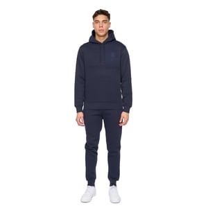 Duck and Cover Heren Merchell Hoodie en Joggers Set (Marine)