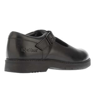 Kickers Dames/Dames Finley Leren T-Bar Schoenen (Zwart)