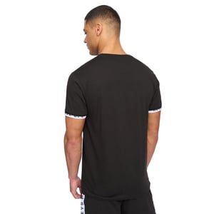 Henleys Heren Henjaque T-shirt en Shorts Set (Zwart)