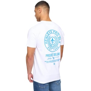 Henleys Heren Henstamp Katoenen T-Shirt (Wit)