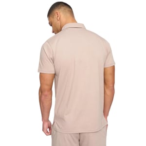 Henleys Heren Henychill Poloshirt en Shorts Set (Taupe)