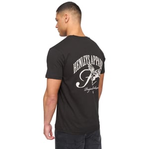 Henleys Heren Henwing T-Shirt (Zwart)