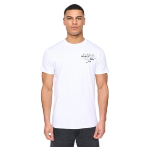 Henleys Heren Hentitled Katoenen T-Shirt (Optisch Wit)