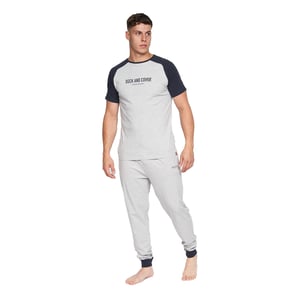Duck and Cover Heren Vianney Pyjama Set (Grijze Mergel)