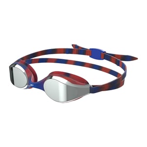 Speedo Kinder/Kids 2024 Hyper Flyer Spiegel Zwembril (Marine / Rood)
