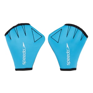 Speedo Unisex zwemhandschoenen voor volwassenen (Blauw/Zwart)