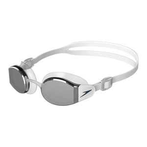 Speedo Heren Mariner Pro 2024 zwembril (Wit/Grijs)