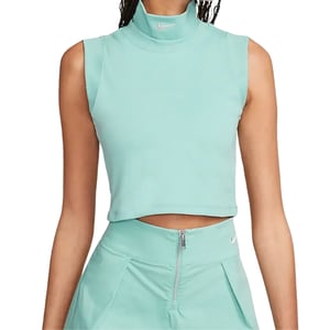 Nike mouwloze mintgroene cropped top