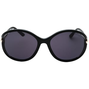 Tom Ford Dark Smoke Lens Glanzende Zwarte Zonnebril