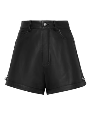 Leren Korte Broek