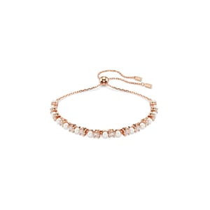 Swarovski 'Matrix Pearl' Dames Gouden Geplateerde Metalen Armband - Roze 5729506