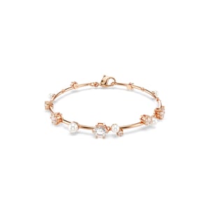 Swarovski 'Constella Bars' Damesgouden Geplateerde Metaalarmband - Roze 5729505