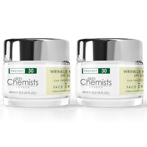 skinChemists Rimpel Doder Zonnebescherming Dagcrème SPF 30 60ml x 2 Duo Pack