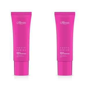 skinChemists Jeugdserie Retinol & Bakuchiol Nachtvochtinbrengende Crème 50ml x 2 Duo Pack