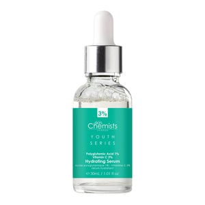 skinChemists Jeugdserie Hydraterend Serum Polyglutamaatzuur 1%, Vitamine C 3% 30ml x 2 Duo Pack