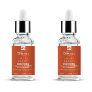 skinChemists Jeugd Serie Tranexaminezuur 2,5%, Niacinamide 4% Verhelderend Serun 30ml x 2 Duo Pack