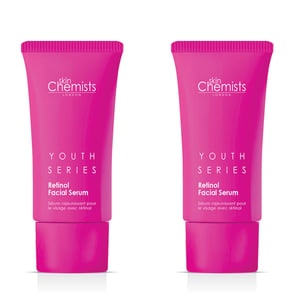 skinChemists Jeugdserie Retinol & Bakuchiol Gezichtsserum 30ml x 2 Duo Verpakking