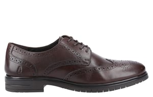 Hush Puppies Santiago Leren Heren Bruine Brogues Schoenen