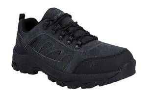 Hi-Tec Bandera Expedition Low Heren Wandelschoenen Van Leer In Antraciet/Zwart
