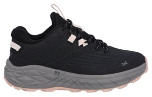 Hi-Tec Fuse Trek Polyester Dames Sneakers Zwart/Steen Grijs/Cameo Roze