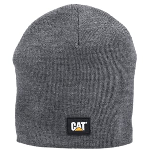 Caterpillar Logo Gebreide Unisex Volwassenen Grijze Muts