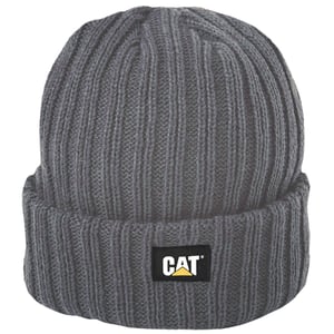 Caterpillar Rib Horloge Unisex Volwassenen Grijze Beanie Muts
