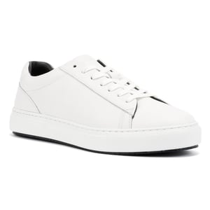 Ben Sherman Ace Cupsole Leren Witte Sneakers Voor Heren