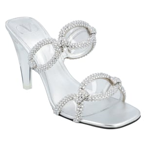 Valentino Chain 1967 Slide Sandalen Zilver