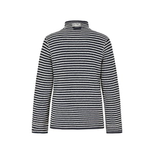 Weird Fish Heren Shorling Stripe Macaroni Quarter Zip Trui (Ecru)