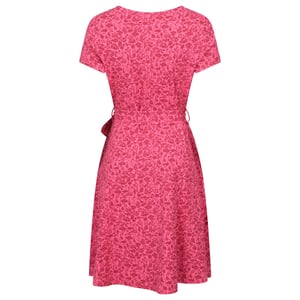 Mountain Warehouse Dames Santorini Bloemen Jersey Wikkeljurk (Rood)