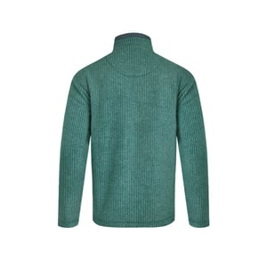 Weird Fish Heren Newark Grid Eco Friendly Quarter Zip Fleece Top (Bladgroen)