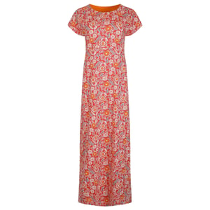 Weird Fish Dames/Dames Mirren Maxi Dress Met Overall Print (Tango rood)