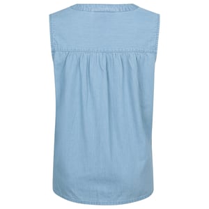 Mountain Warehouse Dames/Tussen Toscane Chambray Mouwloze Shirt (Lichtblauw)