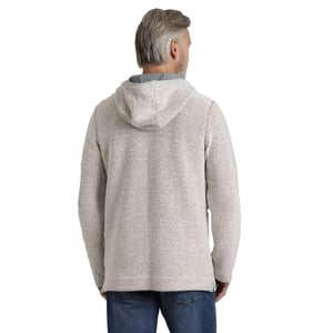 Weird Fish Heren Bakersfield Macaroni Knop Hals Hoodie (Ecru)