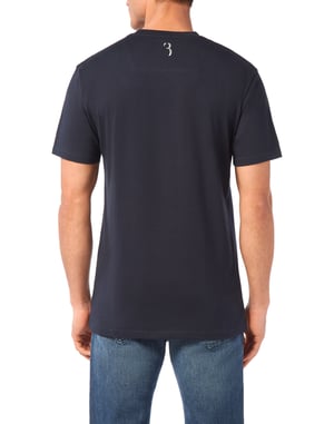 Geborduurd rond hals T-shirt Crest