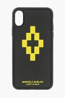 reliëf bedrukt CROSS 3D XS iPhone-hoesje in zwart