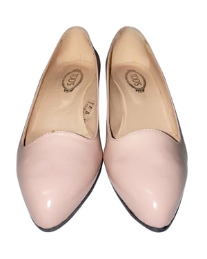 Tod's Geknipte Wedges in Roze Leer