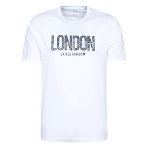 Mountain Warehouse Heren Londen T-Shirt met korte mouwen (Wit)