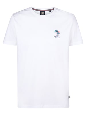 Petrol Industries - Heren Artwork T-shirt Paradise - Wit
