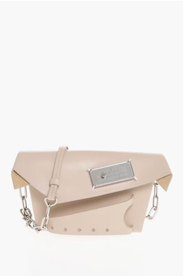MM11 Leren CLASSIQUE Clutch met afneembare schouderband in roze