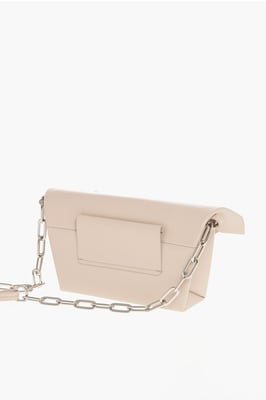 MM11 Leren CLASSIQUE Clutch met afneembare schouderband in roze