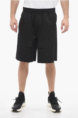Baggy Fit JORDAN Cargo Shorts met klepzakken in zwart