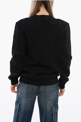 JOSOIN Over Sweatshirt met Contrasterende Print in Zwart