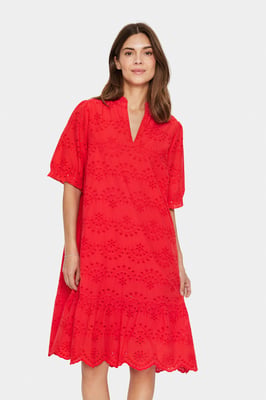 Jurk Regular fit red