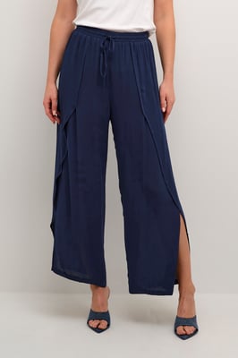 Casual broek Loose fit navy blue