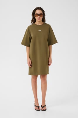 Jersey jurk Oversize fit olive